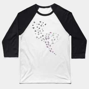 Leaves Pride Flag asexual Baseball T-Shirt